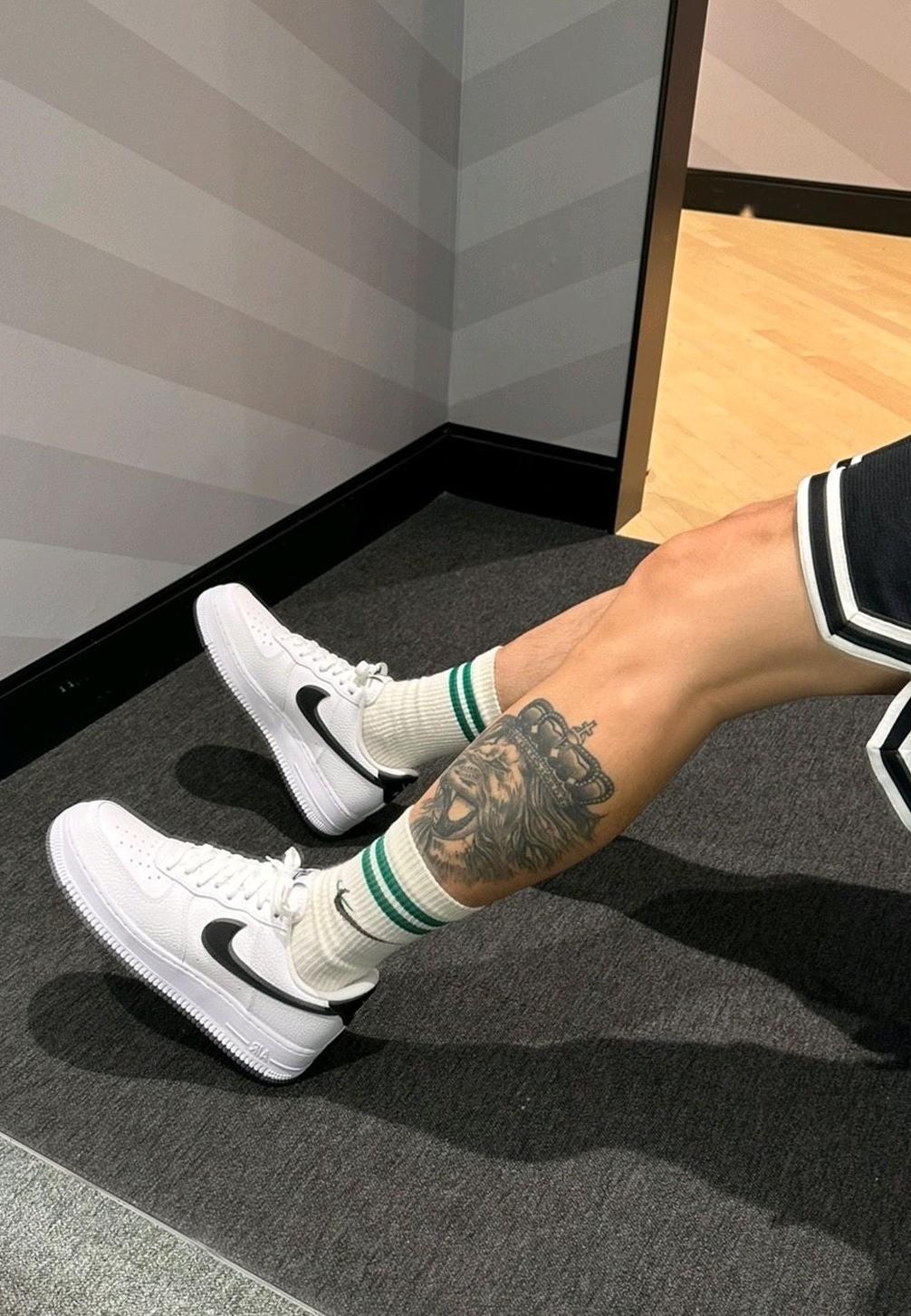 Nike Air Force 1 "White and Black" 皮革 街头风 经典复古风格